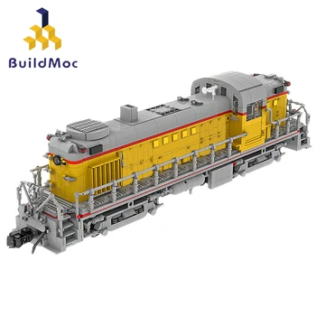 BuildMoc (1:38) Union Pacific Railroad Alco RS-2 MOC Stavbe, Bloki, Opeke 1:38 Vlak RS-2 DIY Igrače za Otroke 2272pcs
