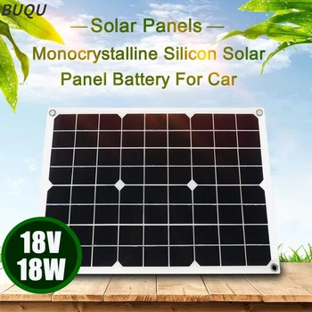 BUQU Solarni Panel 15W Zložljivi USB 5V Monocrystal Sončne Celice Nepremočljiva Zunanji Polnilnik Mobilnega Power Polnilec Baterij, Solarne Plošče