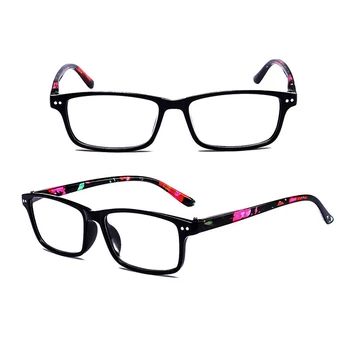 CLARA VIDA 2Pcs!!!!! Rectangule Multicolor Okvir Ultralahkih za Ženske Ženske Obravnavi Očala +1.0 +1.5 +2.0 Za +4.0