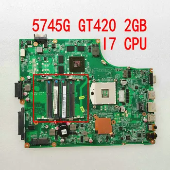 DA0ZR7MB8F0 Za Acer Aspire 5745 5745G Motherboard MBR6M06001 DA0ZR7MB8D0 Mainboard GT420 4 RAM HM55 DDR3 I7 CPU