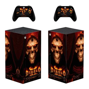 Diablo Slog Xbox Serije X Kože Nalepke za Konzolo & 2 Krmilniki Nalepke Vinyl Varovalne Kože Slog 1