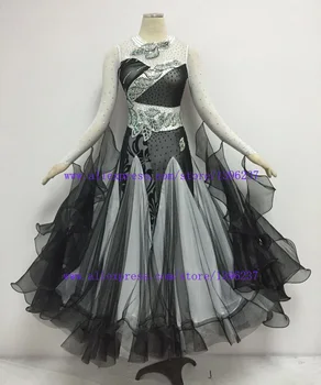 Dvorana Obleke Konkurenci Žensk Standard Ples Kostum New Visoke Kakovosti Flamenco Valček Plesno Obleko