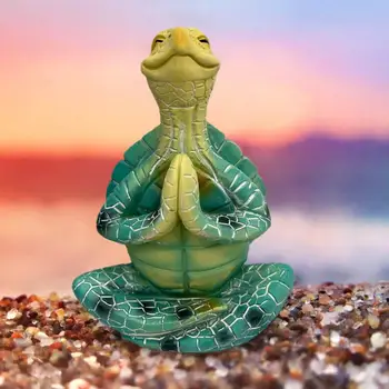 Edinstven Želva Figur Igrača Stabilno Morska Želva Ornament Smešno Joge, Meditacije Držo Želva Desk Ornament Anksioznost Olajšave