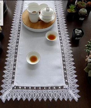 Elegantna Vezenina Namizni Tekač Pastorala Tkanine Čaj prtom, Luksuzni Tabela mat tabela Kritje za dekoracijo 40*90 cm