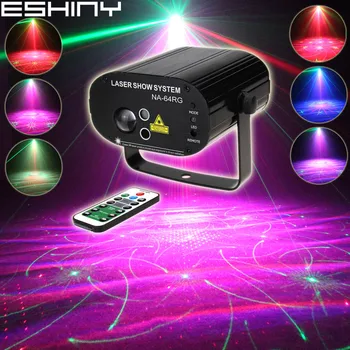ESHINY R&G Laser 64 Vzorci Aurora Vode Galaxy Nebo Učinek RGB LED DJ Družini Stranka Božič Bar Ples Razsvetljavo Stopnji Svetlobe N8T211