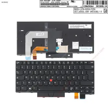 FR francoski AZERTY Novo Zamenjava Tipkovnice za Lenovo ThinkPad T470 T480 Laptop z Okvirjem & Če & Kazalec