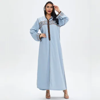 Haljo Femme Musulmane Moda Afriške Obleke za Ženske Dubaj Turčija Muslimansko Obleko Islamska Oblačila Vetement Femme 2021