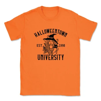 Halloweentown Univerze Halloween Party Majica za Ženske Harajuku Čarovnica Graphic Tee Vzročno Svoboden Festival Oblačila Ženski zgornji deli oblačil