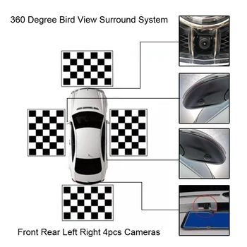 HD 360-Stopinjski Ptica Pogled Surround Sistem za Mazda Atenza 2016 Panoramski Pogled na Vse Krog Pogled Kamere