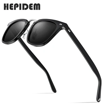 HEPIDEM Acetat Polarizirana sončna Očala 2020 Nove Ženske Visoka Kakovost Modnih Sunglass Kvadratnih UV400 sončna Očala za Moške 9126