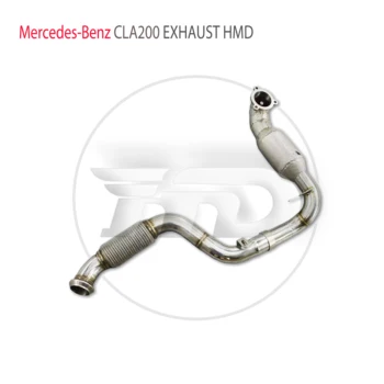HMD Avto Dodatki Izpušni Sistem Visoko Tok Uspešnosti Downpipe za Mercedes Benz CLA200 CLA220 CLA250 CLA260 Spredaj Cevi