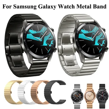 Iz nerjavečega jekla, trak za Samsung Galaxy Watch 4 Classic 42mm 46mm watch 3 Prestavi S3 S2 Meje Metal Band 20 mm 22 mm