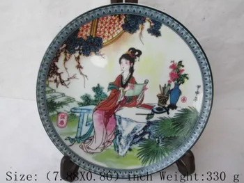 Jingdezhen porcelanaste sanje Rdečih Palače 12 zlato lasnice Tanchun porcelana ploščo okraski