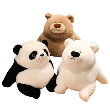 Kawaii Polarni Medved Panda Plišastih Igrač Risanka Živali, Plišaste Lutke Mehki Pliš Nosi Lutko za Otroke Rojstni dan Darilo Dekleta Doma Dekor