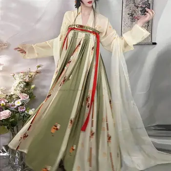 Kitajski Retro Slogu Žensk Hanfu Obleka Komplet Vila Kostum Stari Princesa Obleko Tradicionalne Pravljice Obleke Izboljšano Hanfu Nastavite P1