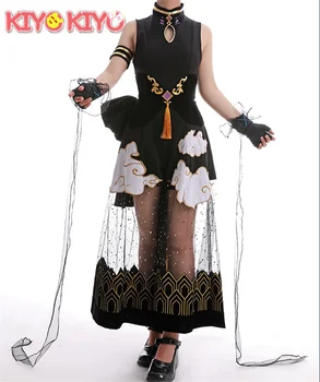 KIYO-KIYO Igra Arknights Cosplay Leizi Obleko Cosplay Kostum Halloween Kostumi Seksi Cheongsam za Ženske