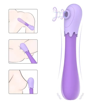 Klitorisa Sesanju G Spot Vibrator Z Dotikom & opozarjanje z vibriranjem,Bradavičke Stimulator Odraslih Masturbacija Sex Igrače za Ženske in Pari