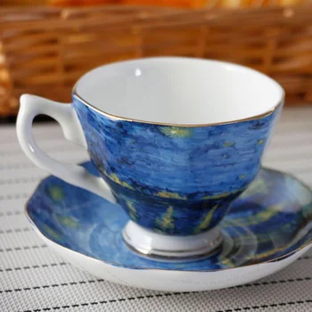 Kosti Kitajske Skodelico Kave Določa Barvit Cvet Keramičnih Čajnih Skodelic In Krožnikov Britanski Urad Teacup Porcelana Lepo Darilo