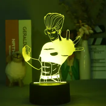 Kralj Borci znakov 3D Iluzije Namizno Svetilko Ustvarjalne Igralec Mora Imeti LED Senzor za Luči Touch Kontrole Tabela Ozadja