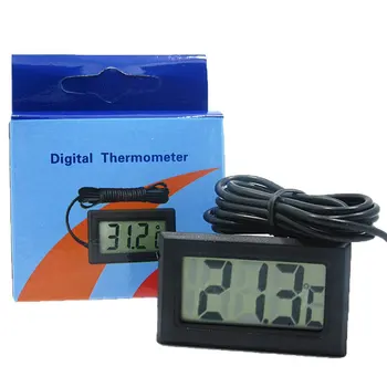 LCD-Digitalni Termometer Brez Baterije Zamrzovalnik Mini Termometer Notranja Zunanja Elektronski Termometer S Senzorjem