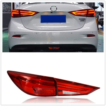 LED Rep Svetlobe Zbora Za Mazda 3 Axela 2014-2018 Rdeči Avto Avto Zadnji Odbijač Luč Trunk Kazalnik Signala Sijalka Taillamp