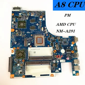Lenovo Ideapad G50-75M Z50-75 prenosni računalnik z matično ploščo, na M255DX 2G ACLU7 ACLU8 Nm-A291 A8 CPU je 100% popolnoma testirane