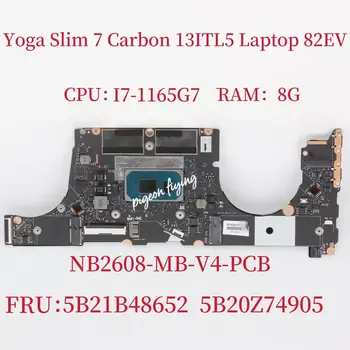 Lenovo Ideapad Yoga Slim 7 Ogljikovih 13ITL5 Prenosni računalnik z Matično ploščo CPU: I7-1165G7 UMA RAM:8G FRU:5B20Z74905 5B21B48652 Test OK