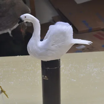 lep simulacije swan igrača Pene in perje white swan darilo približno 25 cm 1623