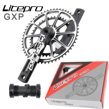 Litepro EDGPRO cestno kolo ročice GXP naravnost nameščena 2021 novo dualdisc aluminij zlitine 170 mm Crankset Zložljiva kolesa dodatki