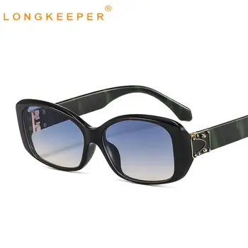 LongKeeper Ovalne sončna Očala Ženske Moški Luksuzne blagovne Znamke Oblikovalec Klasičen Punk sončna Očala Ženski Modni Odtenki UV400 Oculos de sol