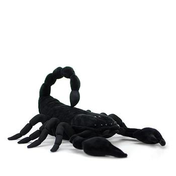 Luštna Črna Pandinus imperator Polnjene Cesar Scorpion Plišastih Igrač Živali Model Realist Lutka Otroci Otrok Simulacije Darila 40 cm