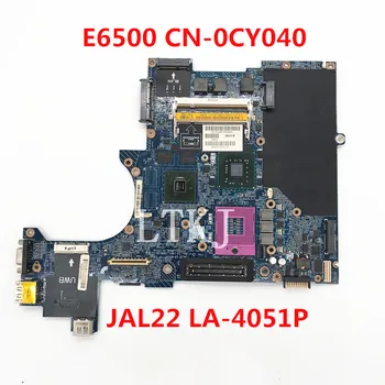 Mainboard Za DELL Latitude E6500 Prenosni računalnik z Matično ploščo CN-0CY040 0CY040 CY040 JAL22 LA-4051P G98-740-U2 GPU DDR2 100% Polno Preizkušen