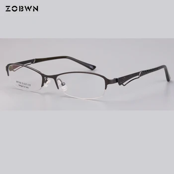 malo debelo moda Azija slog, dame Optičnih Očal ženske Okvir Očal je pol platišča Znamke Oblikovalec Recept Eye Glasses