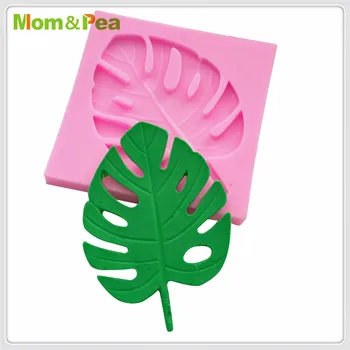 Mama&Grah MPA1863 Listov Oblikovan Silikonsko Plesni Torto Dekoracijo Fondat Torto 3D Plesni, Hrana Razred