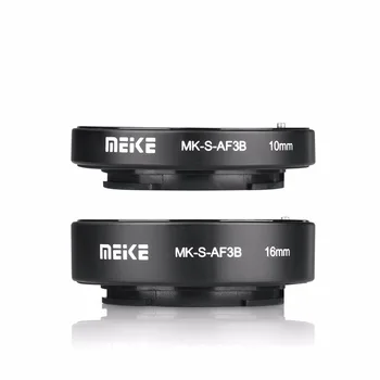 MEKE Meike MK-S-AF3B AF Razširitev Cev Ac Obroč Objektiv za Sony NEX Mikro DSLR (10 mm, 16 mm) E-Mount NEX-3 NEX-5 Fotoaparat
