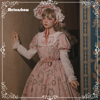 Melonshow Sweet Lolita Obleko Izvirne Zasnove Japonski Lutka Občutek Lolita Krilo Nosi Zgodbo Op Elegantno Cla Šivanje Rokav Obleka