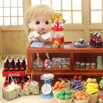 Miniaturni hrane play scene model lutka hiša dodatna oprema mini lollipop Kuhinjsko Pohištvo, Igrače Oprema