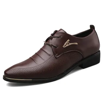 Modni Moški Formalno Čevlji Elegantno Oxford Čevlji za Moške Čevlje Velikih Velikosti Usnja Moške Obleko Loafers Človek Zdrsne na Poročni Čevlji