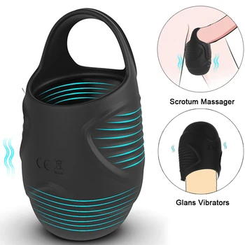 Modo Vibrator z vibriranjem Penis Massager Obroč Spolnih Igrač za Moške Moda Massager Moški Čistost Krletka Modo Ropstva Vibratorji
