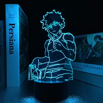 Moj Junak Univerzami 3D LED Luči Bakugo za Spalnica Dekor Otrok Darilo za Rojstni dan Manga Pripomoček Anime Moj Junak Univerzami LED Lučka