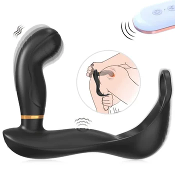 Moška masturbacija naprave dvorišču massager jajce, vibracija analni čep z brezžičnim daljinskim prostate masaža zabavno izdelki