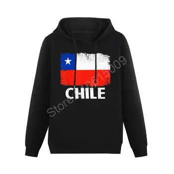 Moški Ženske Hoodies Čile Zastavo Čilski Zemljevid Hoodie Debel Pulover Hip Hop Hooded Majica Bombaž Unisex
