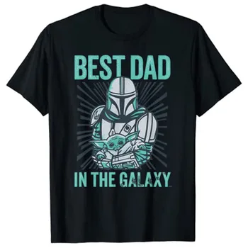 Najboljši Oče V Galaksiji T-Shirt očetovski Dan Obleko Mož Darilo Graphic Tee Vrhovi Humor Smešno Moških Oblačil Kratek Rokav Bluze