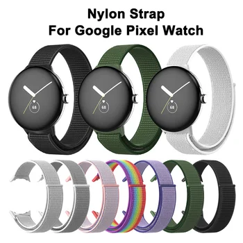 Najlon Watchband Za Google Pixel Watch Smartwatch Najlon Tkanine Traku Nastavljivo Mehko Solo Zanke Zapestnica Manšeta Pasu Pasu