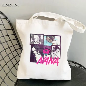 Nana Osaki nakupovalna torba nakupovalka bombaž torbici platno varovanec eko vrečko niz večkratno uporabo trgovski bolsa compra cabas