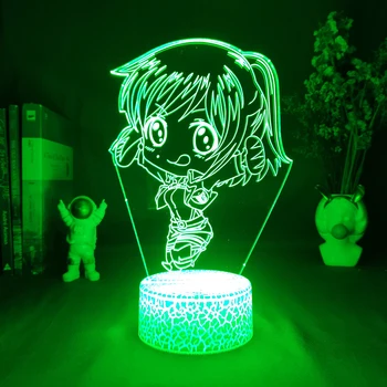 Napad na Titan 3D Led Anime Slika Saša Braus Noč Svetlobe Prijatelj Darilo za Rojstni dan RGB Neon Lava Svetilka Spalnica Dekoracijo Mize