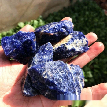 Naravna modra-grobo zrnato aromo razpršene kamen, akvarij cvetlični lonček dekoracijo, degaussed kristalno gramoz 300g