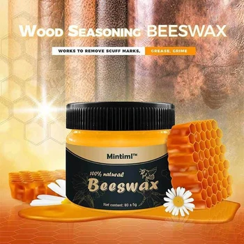 Naravni čebelji vosek Lesa, Začimbe Beewax Gospodinjski Pohištvo za Poliranje, čebelji vosek Vzdrževanje Čiščenje Polirani Polepšajo Les, Vosek za Nego