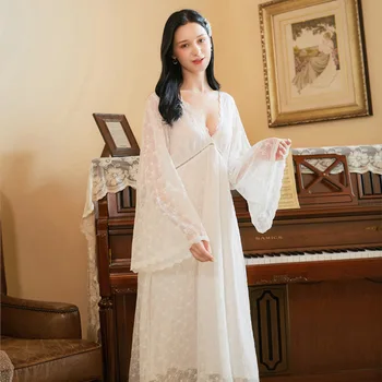 Nightgowns Sleepshirts Trdna Sleepwear Seksi Doma Obleko Nightdress Spanja & Lounge Nightgown Ženski H290