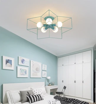 Nordijska minimalističen ustvarjalne macarons svetilke sodobne osebnosti led stropna svetilka, otroška soba, dnevna soba jedilnica lučka